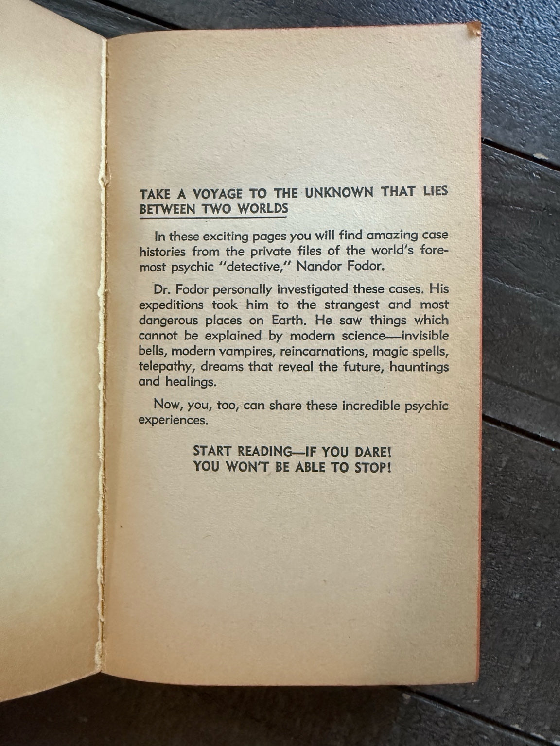 Between Two Worlds by Nandor Fodor | Vintage Occult Paperback | After Dark Collection