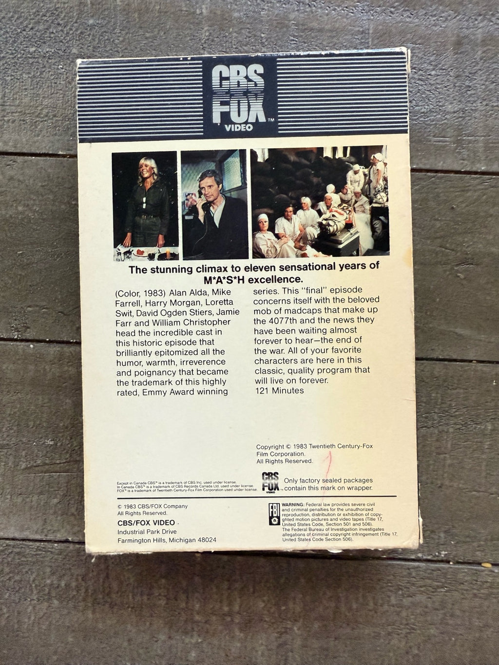 MAS*H: Goodbye, Farewell and Amen (1983) Betamax Tape | CBS/Fox Vintage Release