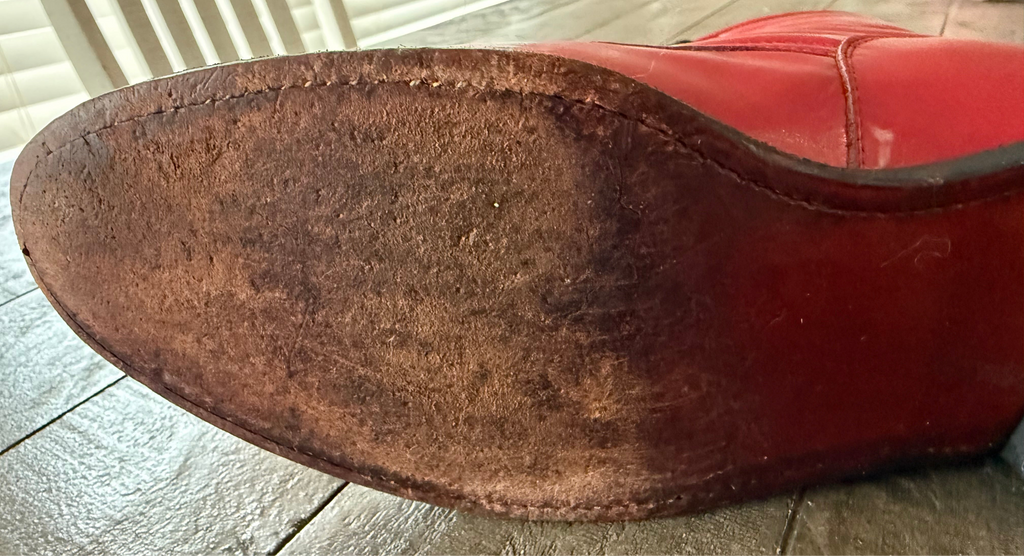 Vintage Justin Red Leather Lace-Up Western Boots – Women’s 8B