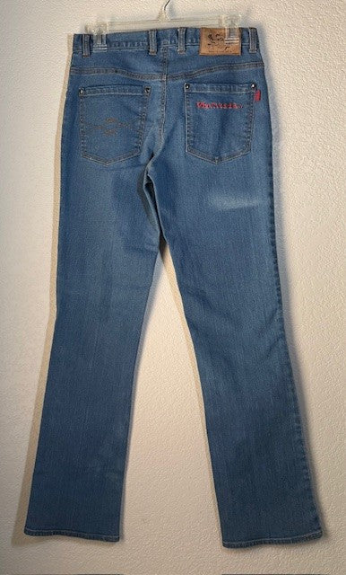 Vintage "Who Is America?" Statement Flag Jeans – Size 30