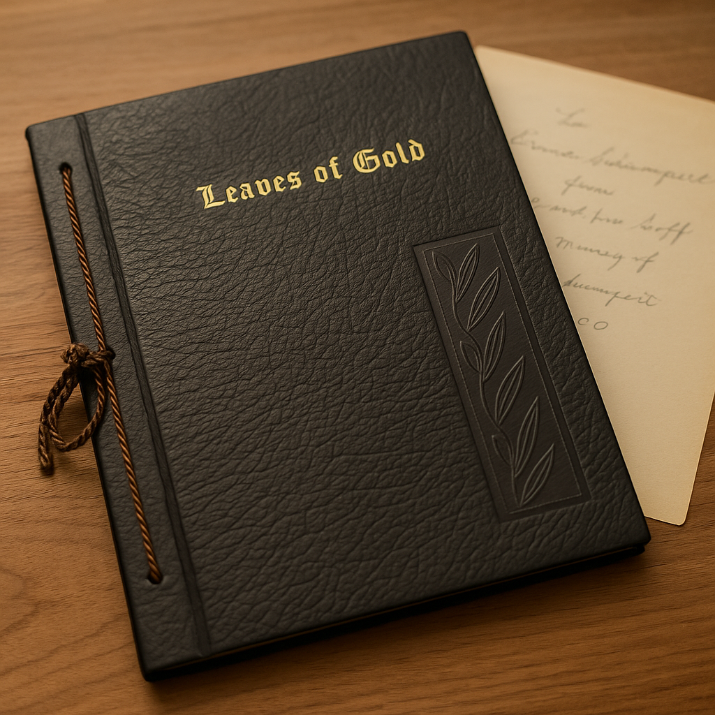 Leaves of Gold – Vintage Inspirational Hardcover | 1960 Gift Edition
