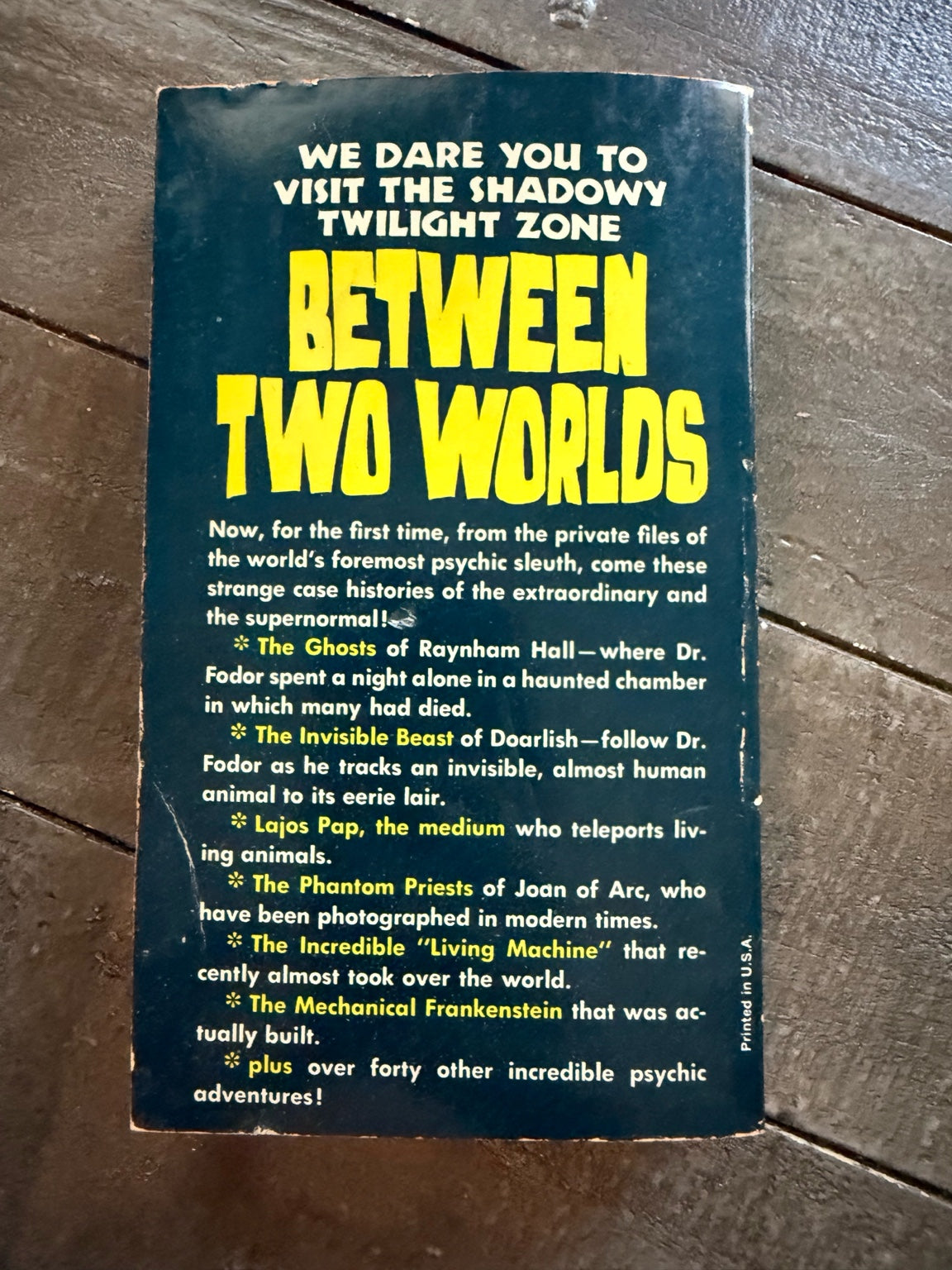 Between Two Worlds by Nandor Fodor | Vintage Occult Paperback | After Dark Collection