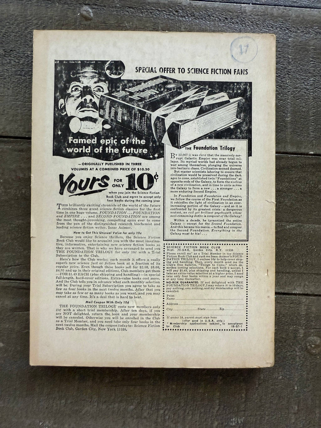 Galaxy Science Fiction Magazine – October 1967
