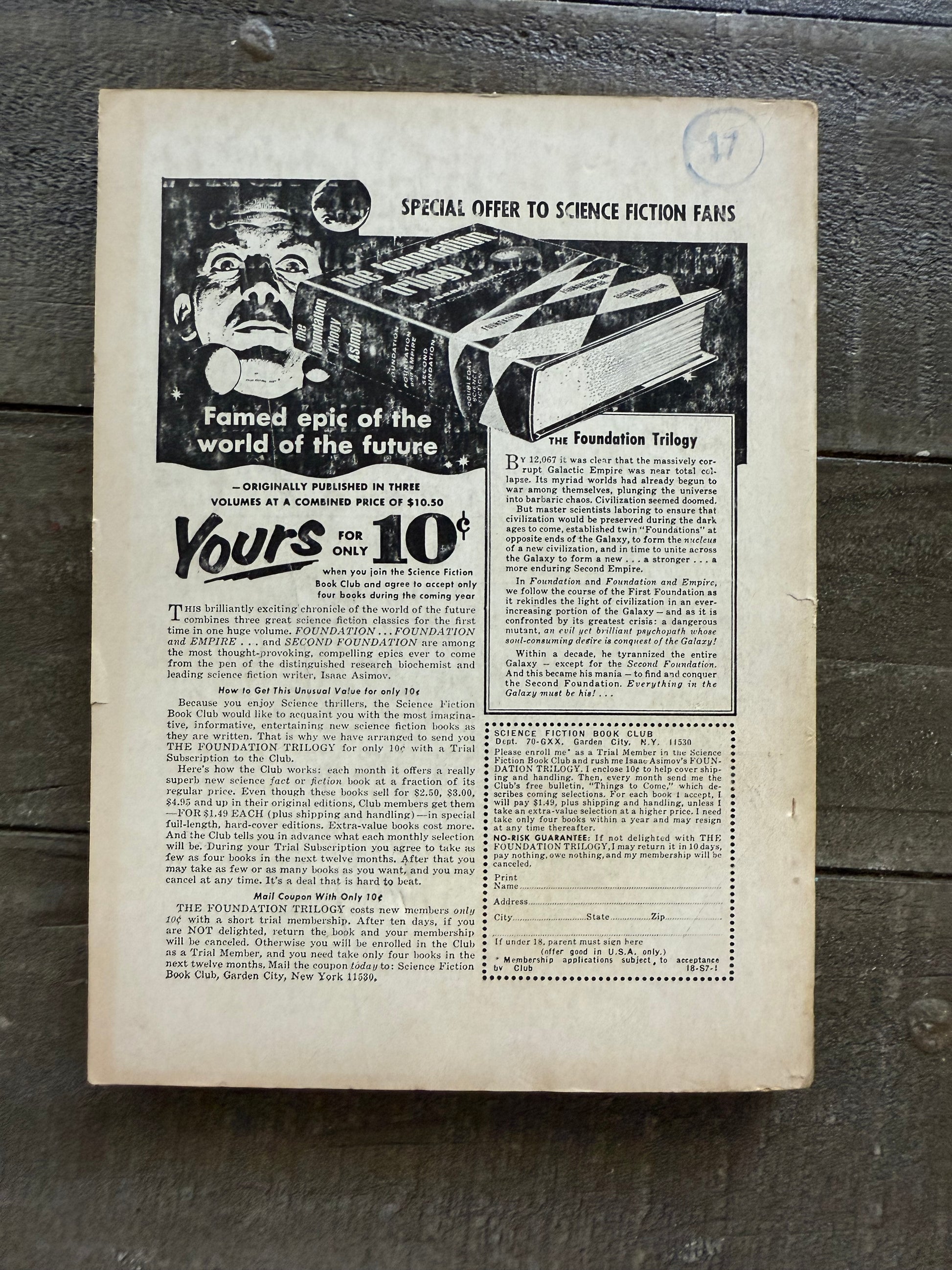 Galaxy Science Fiction Magazine – October 1967
