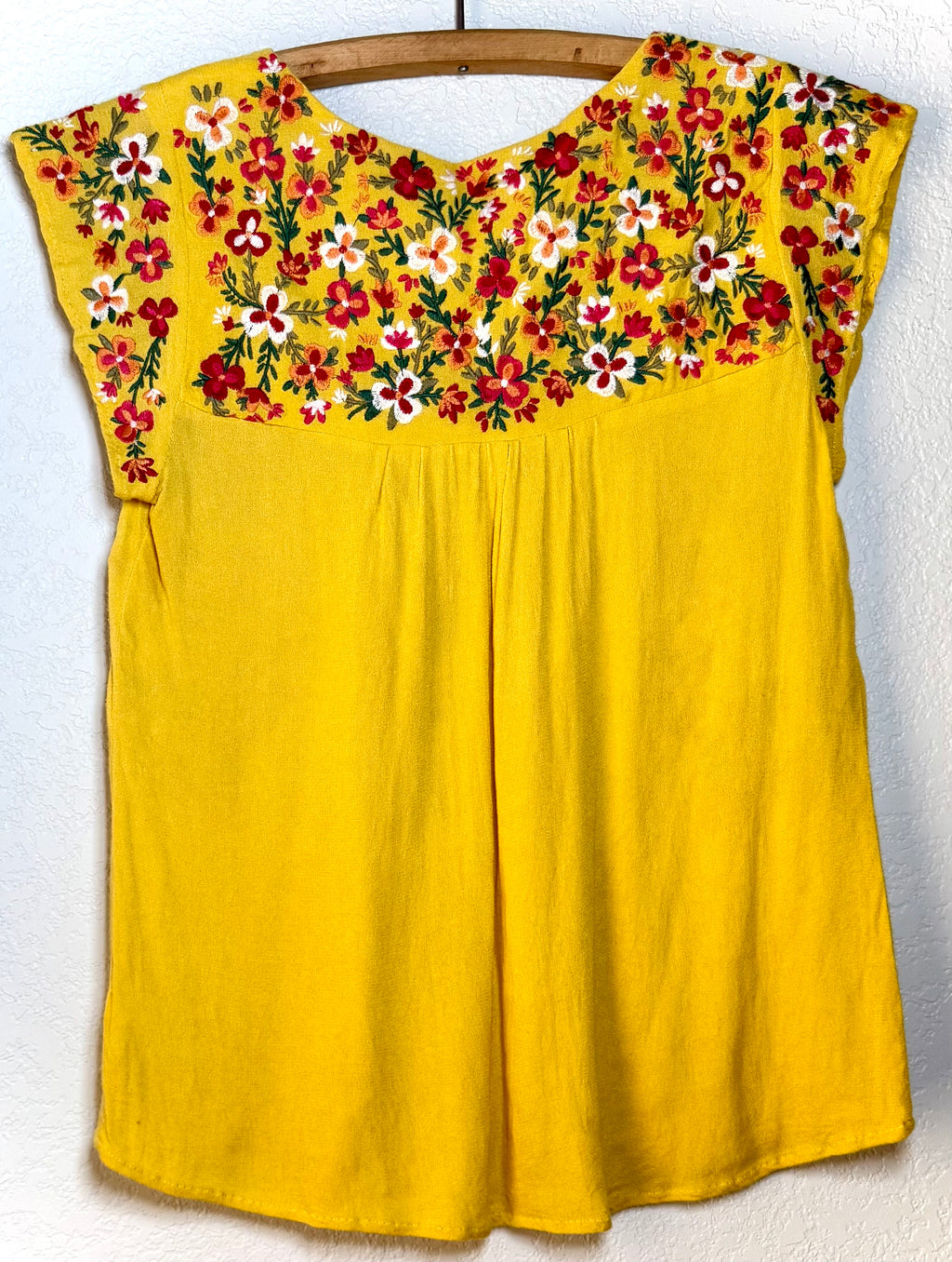 Savanna Jane Embroidered Floral Boho Top – Size S