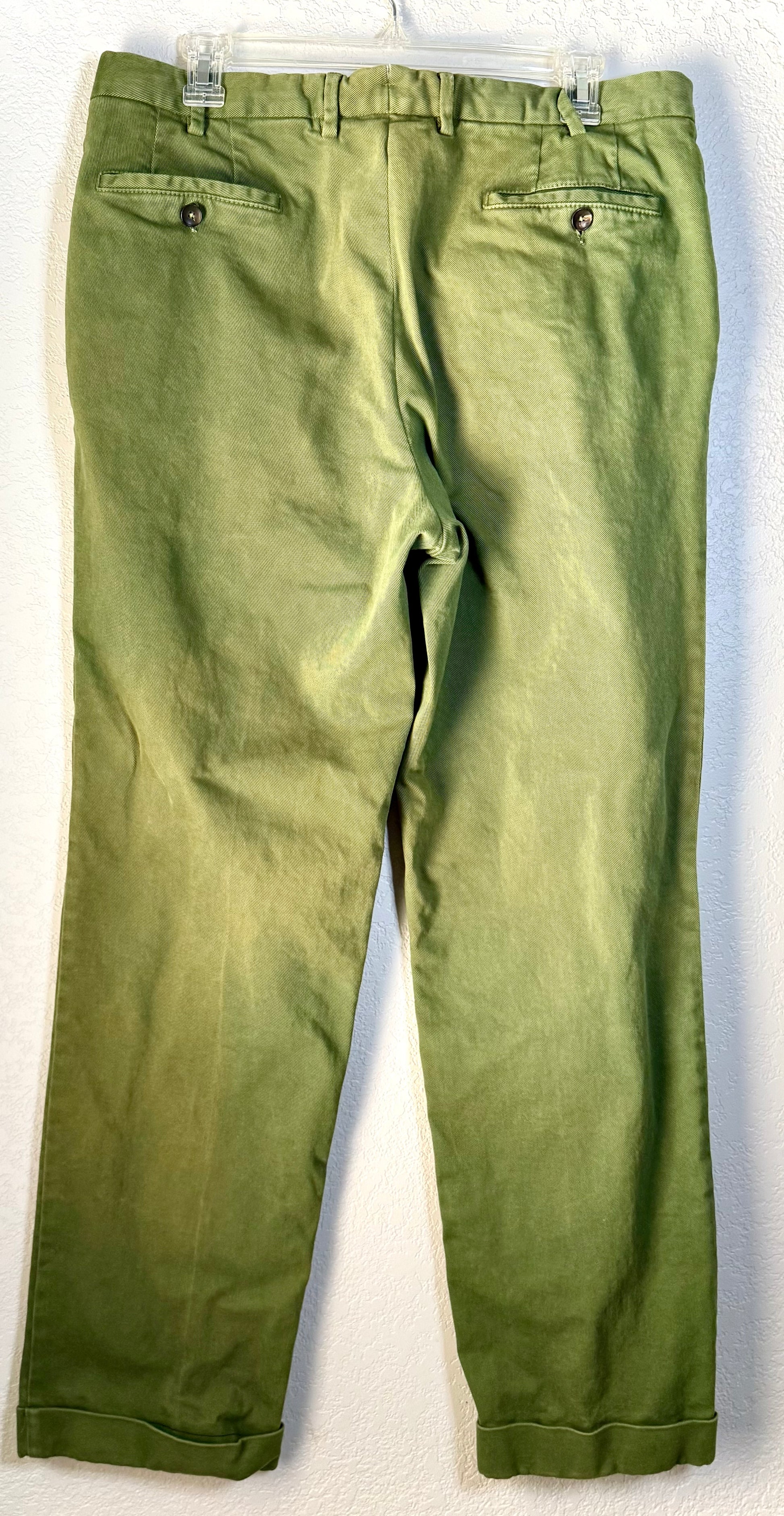 Cordings Italian-Made Garment-Dyed Chino Pants – Size 36