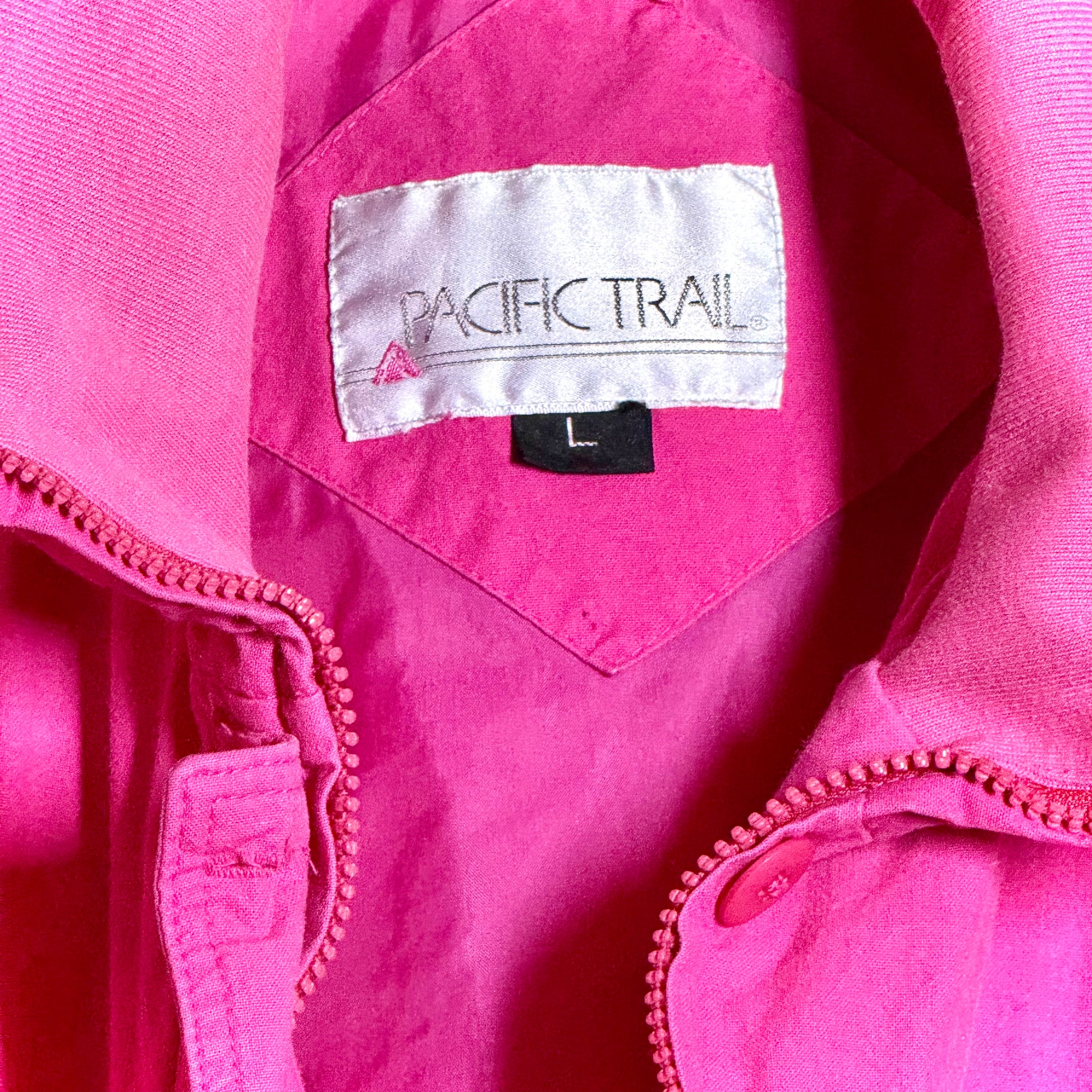 Hot Pink Pacific Trail Vintage Windbreaker – Size Large