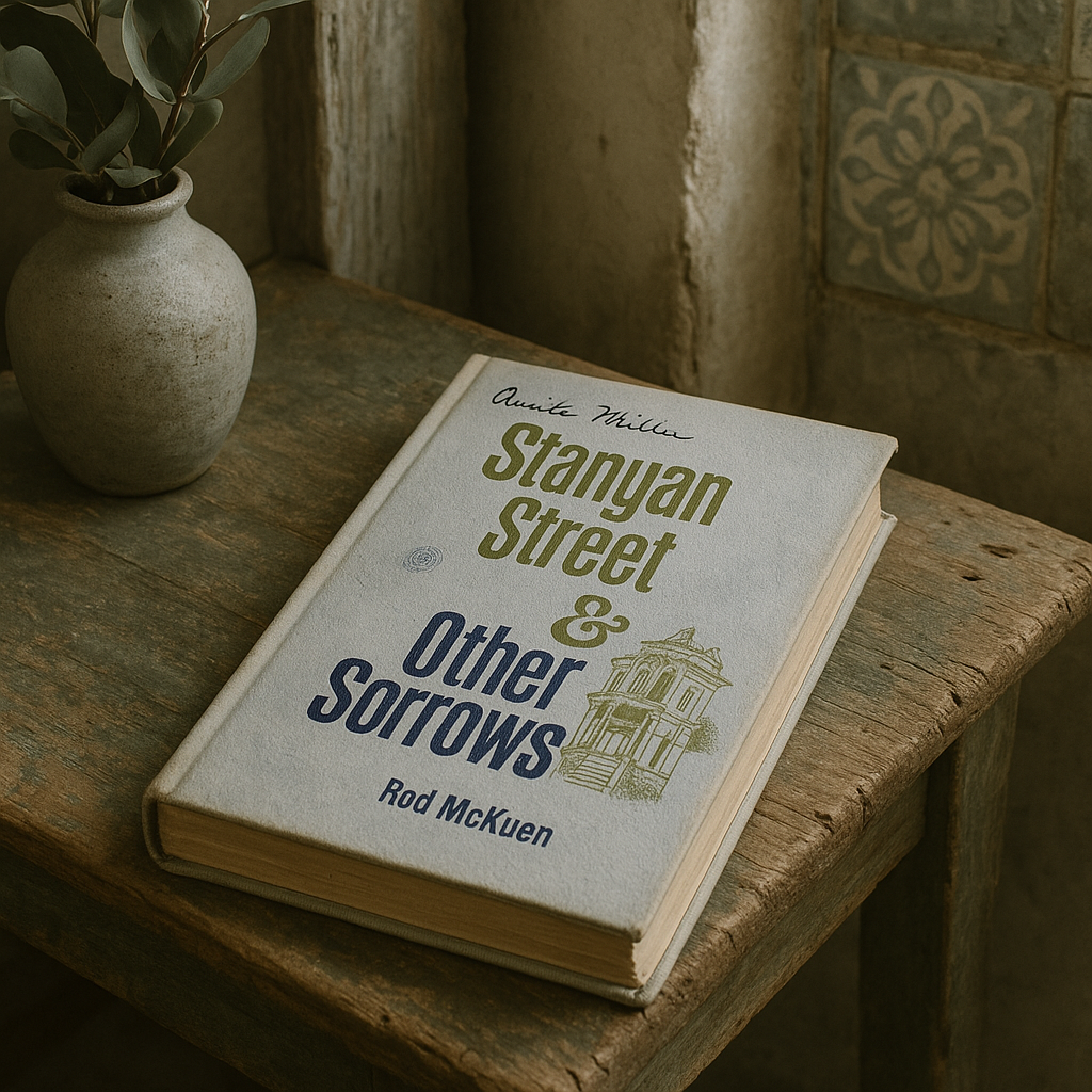Stanyan Street & Other Sorrows – Rod McKuen (Vintage Hardcover)