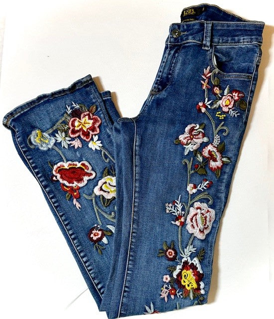 L&B Embroidered Midrise Bootcut Jeans – Size 10