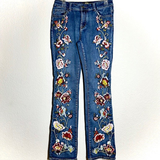 L&B Embroidered Midrise Bootcut Jeans – Size 10