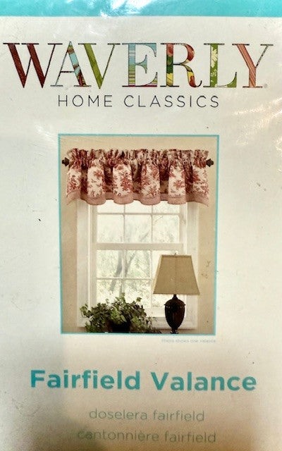 Waverly Home Classics Fairfield Toile Valance Pair – New in Package